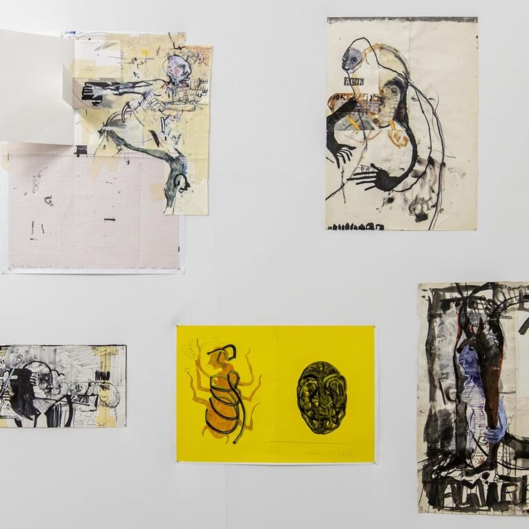 Le stand du Prix de dessin contemporain de la Fondation Danie & Florence Guerlain au Salon du dessin 2024