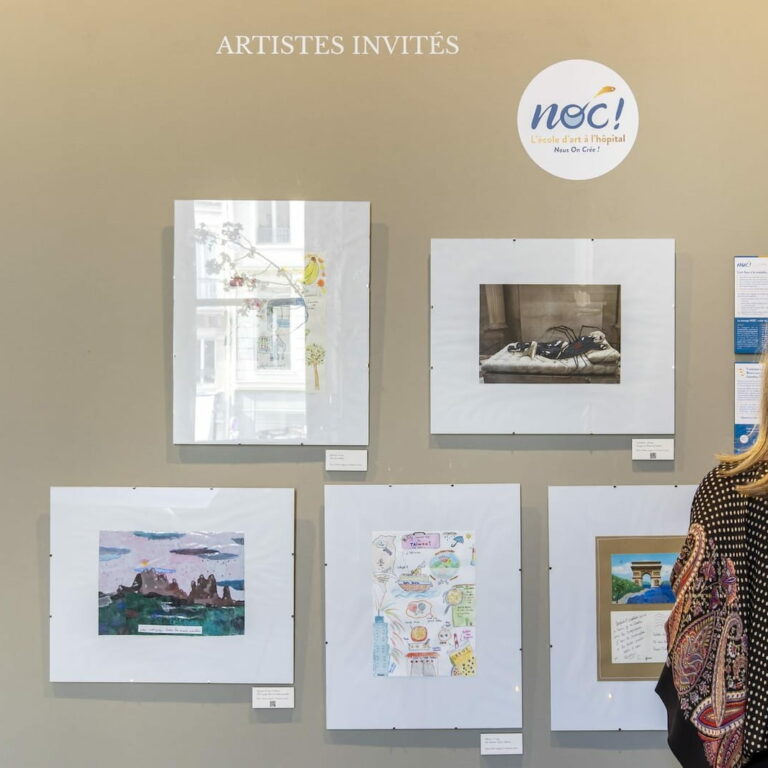 Les dessins des artistes invités par NOC, l'école d'art à l'hôpital