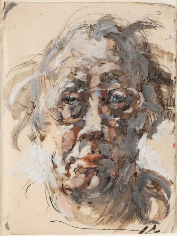 Galerie Claude Bernard, Horst JANSSEN, Autoportrait, 1989