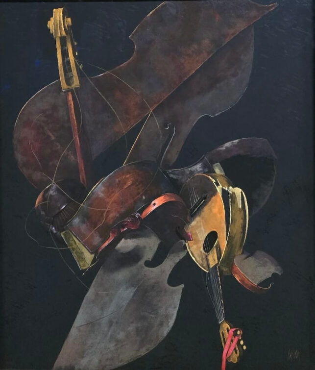 Ditesheim & Maffei Fine Art, Pierre Skira, Nature morte aux instruments de musique, 2002