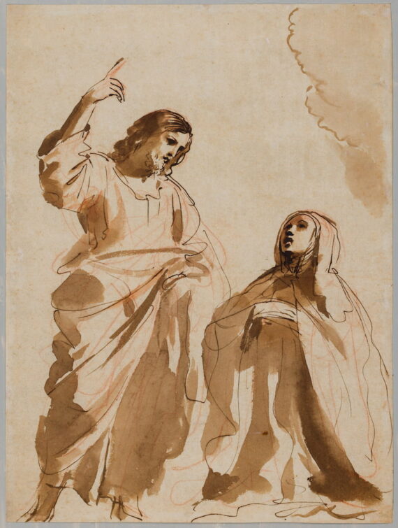 Härb Nuti London, IL GUERCINO, ésus Christ apparaissant devant Sainte Thérèse d'Avila