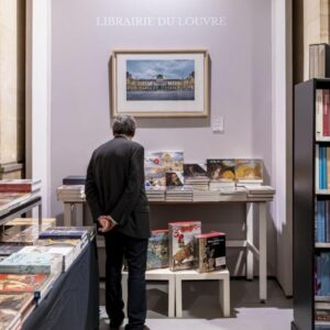 le stand de la Librairie du Louvre au Salon du dessin